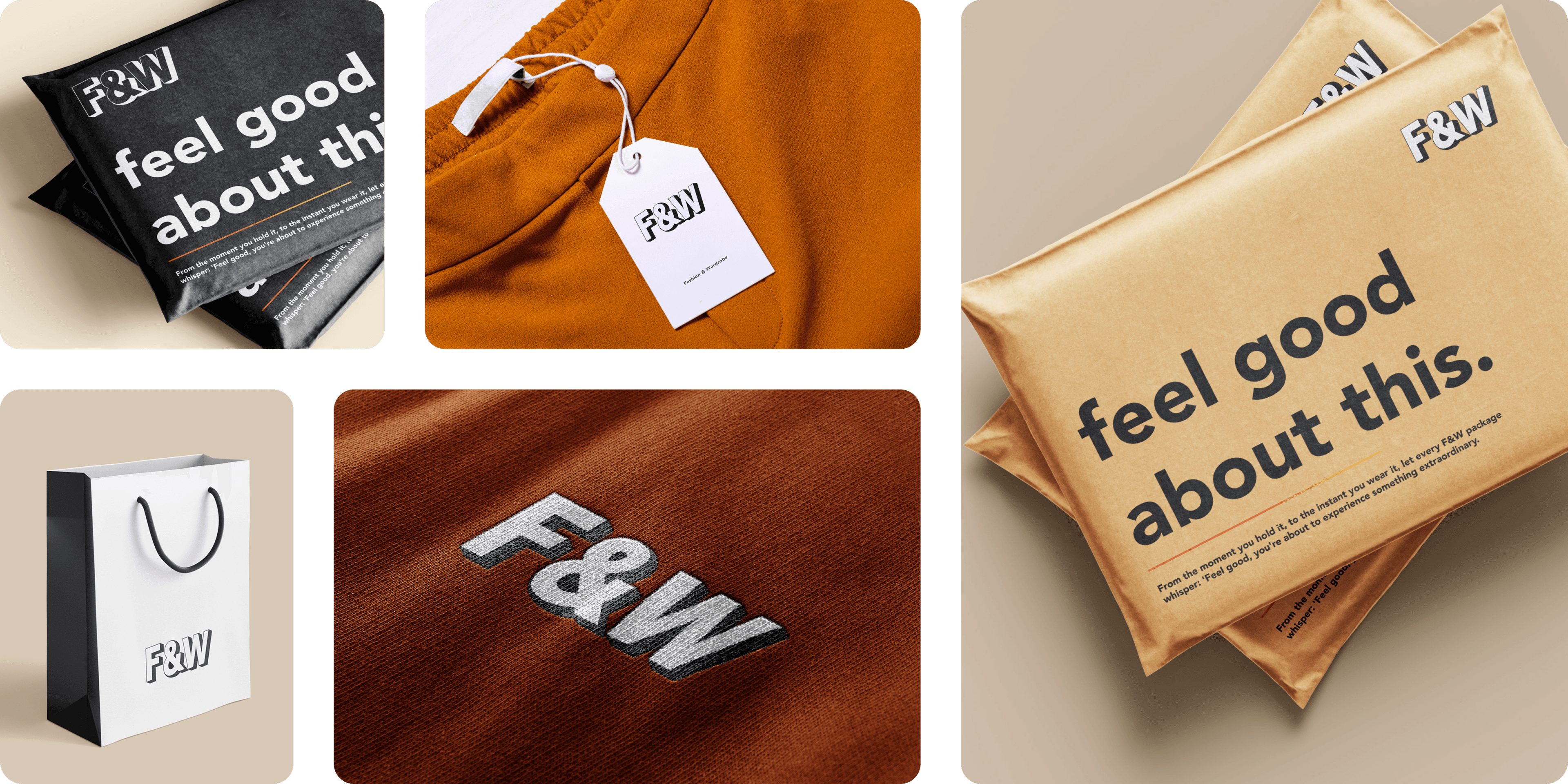 F&W brand and packaging presentation