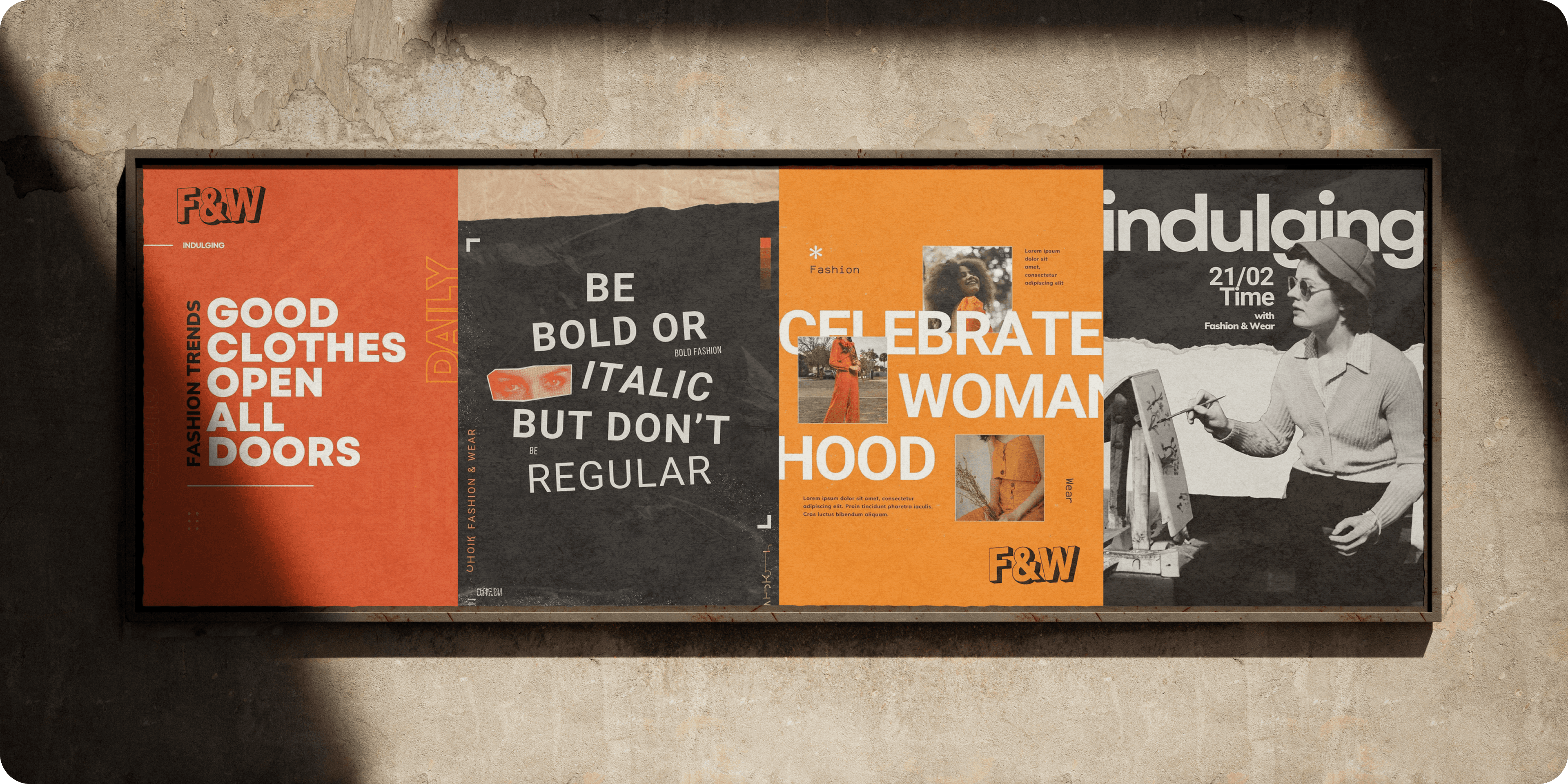 F&W brand identity design task
