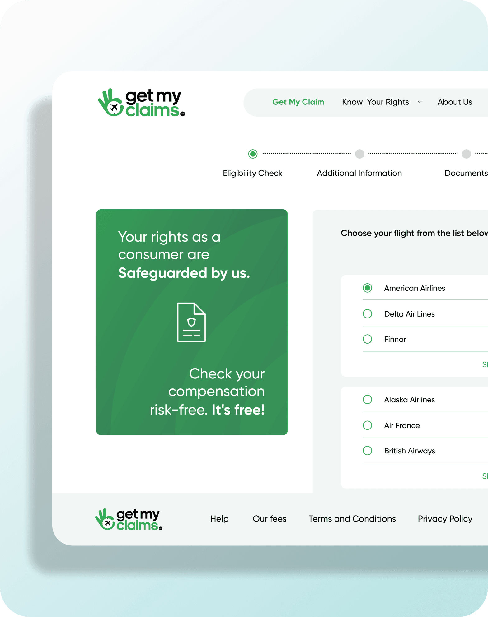 Get My Claims design presentation 7