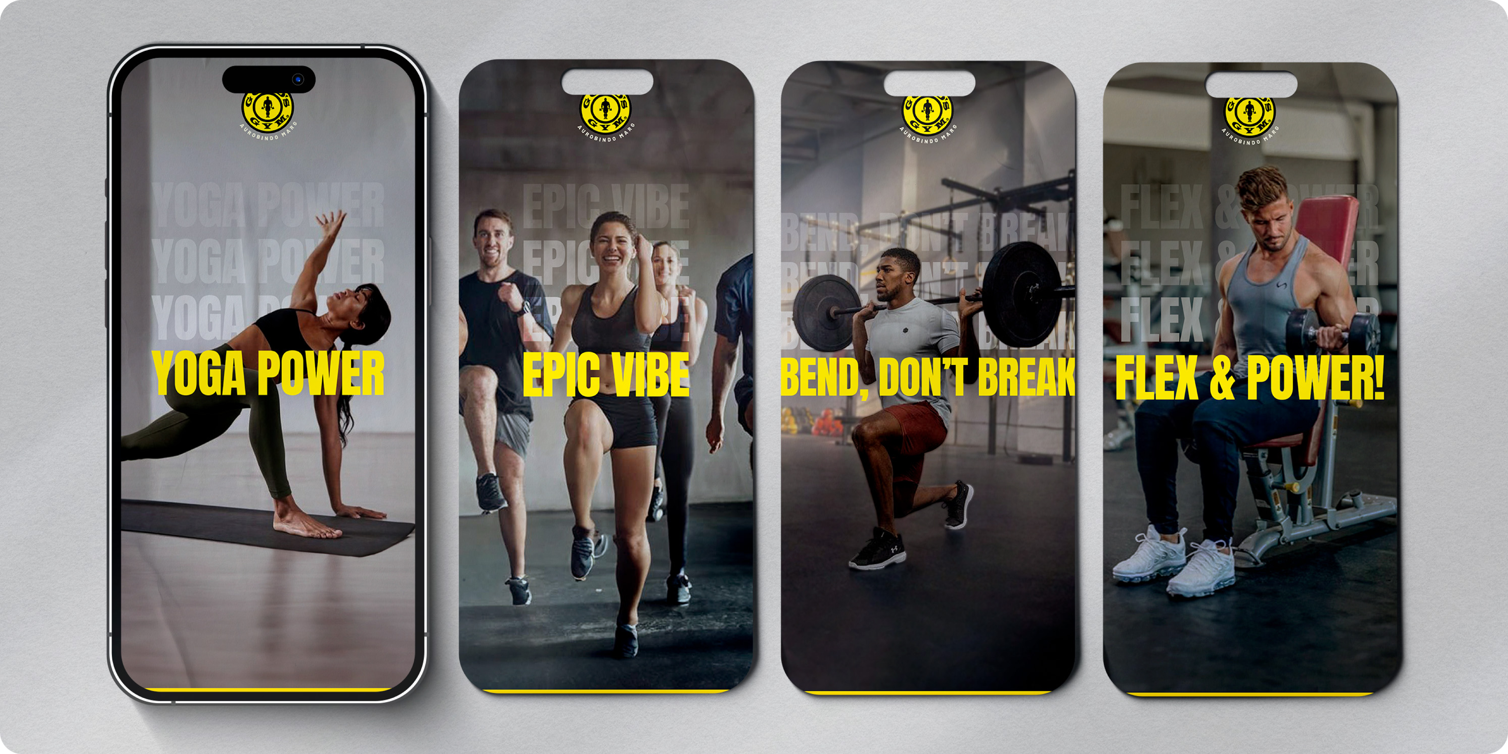 Gold’s Gym marketing artwork