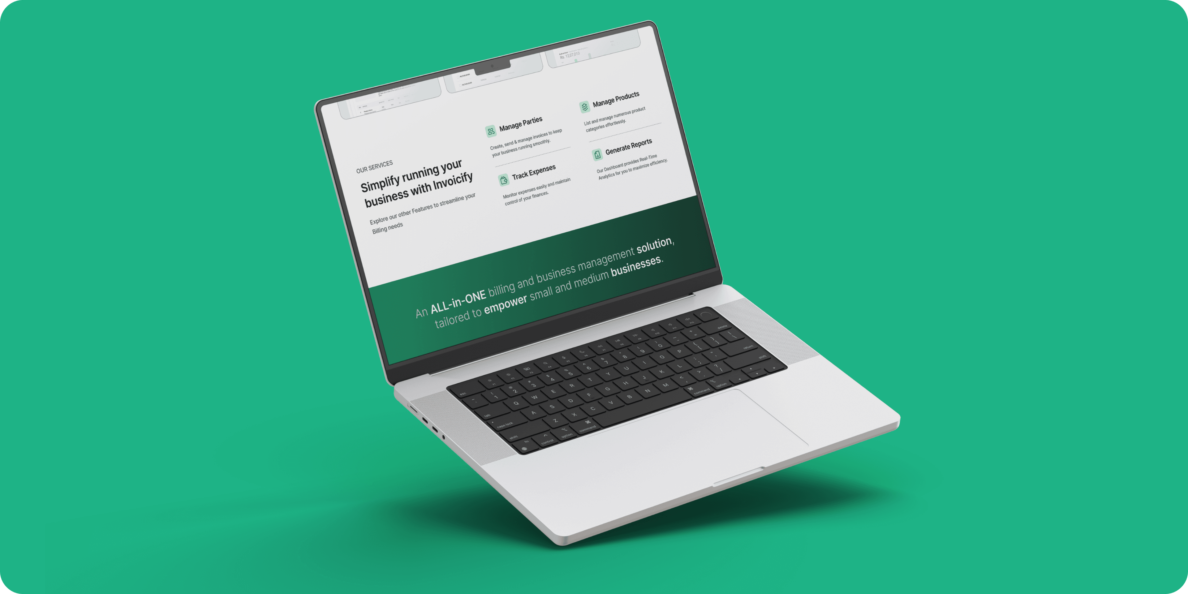 Invoicify billing and accounting interface